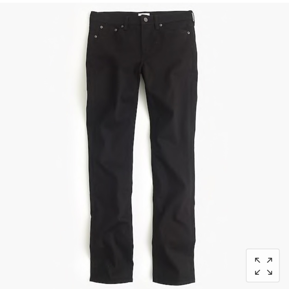 J. Crew black match stick jeans 28T